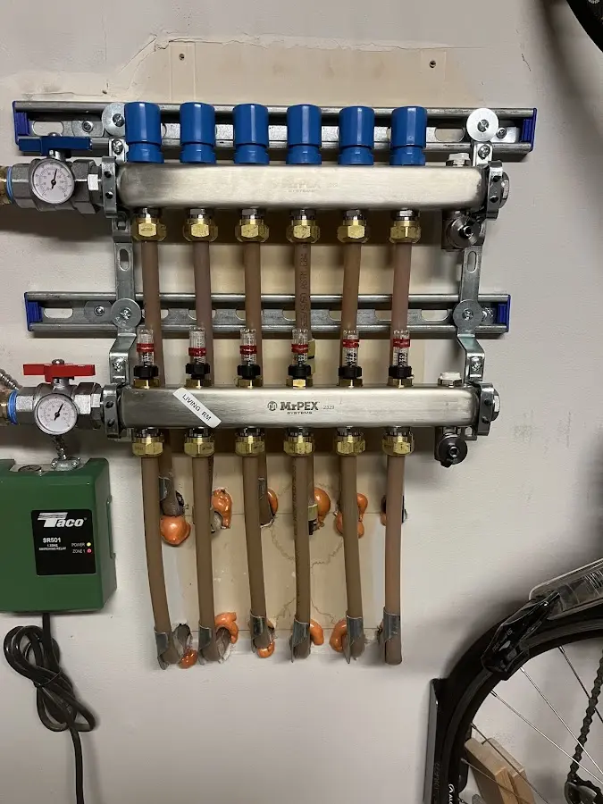 Plumber performing Gas Line Installation at a residential property in Waco